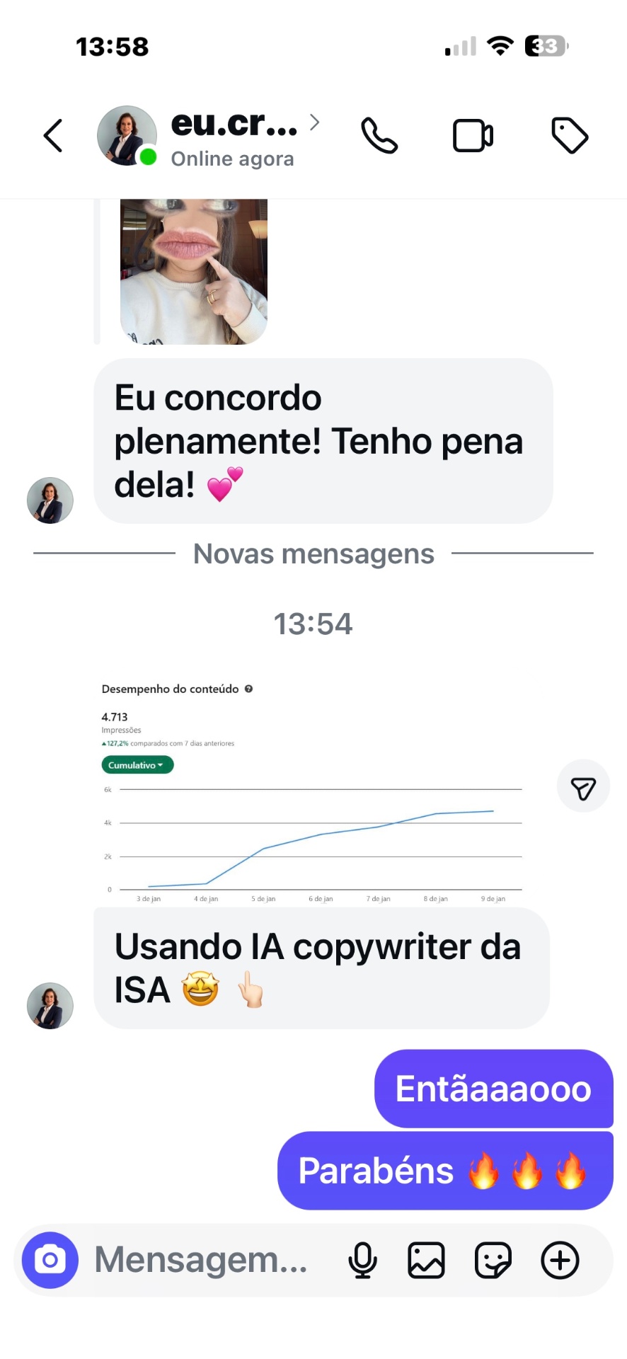 Depoimento de aluna 12